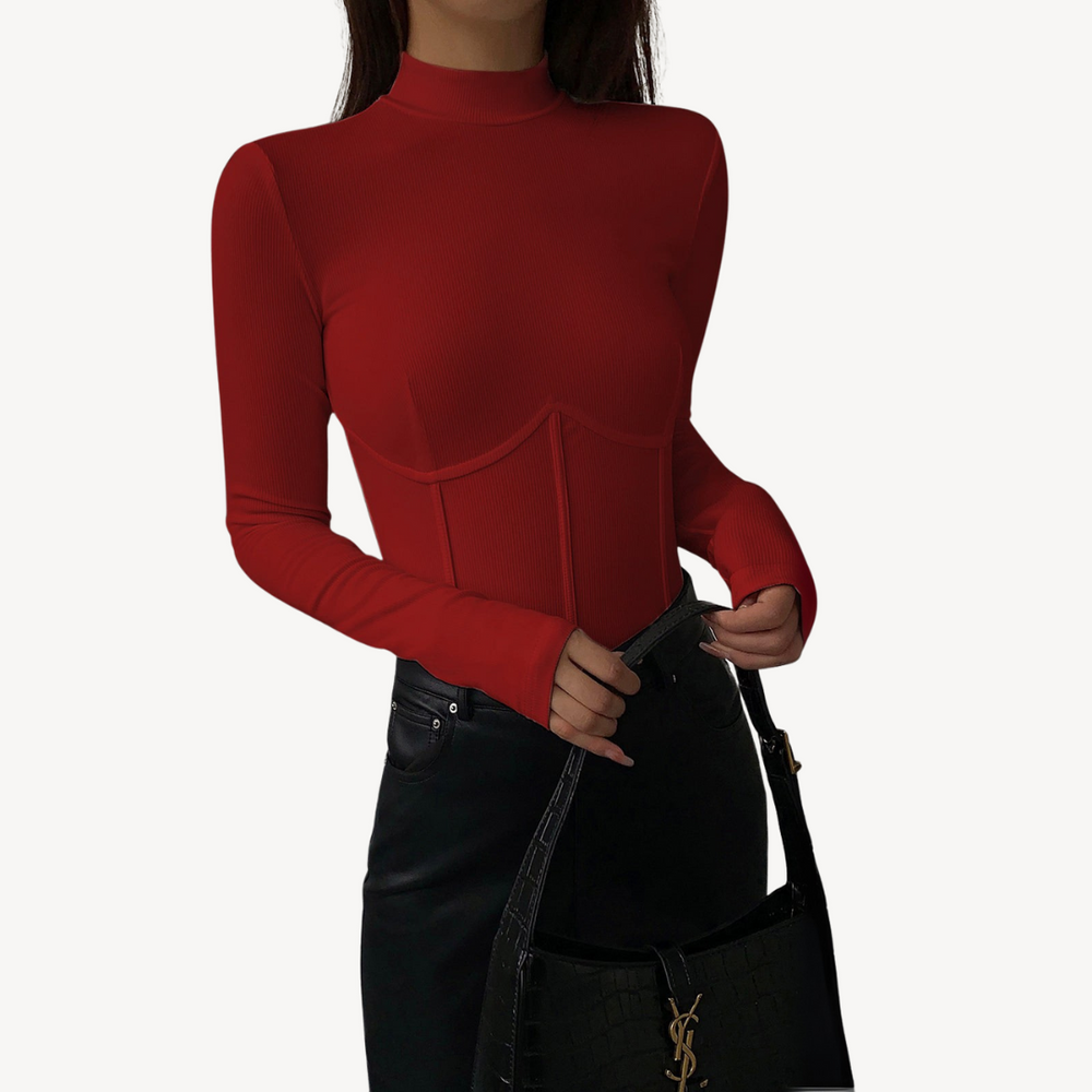 Sahari - Top Corsetto da Donna | Costine, Elastico, Elegante