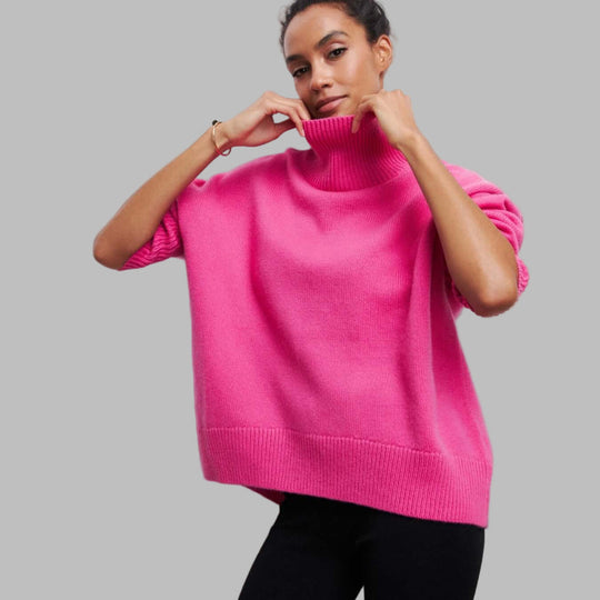 Sahari - Maglione Oversize da Donna | Collo Alto, Comodo