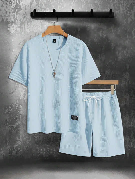 Sahari – Heren Set met Oversize T-shirt en Shorts