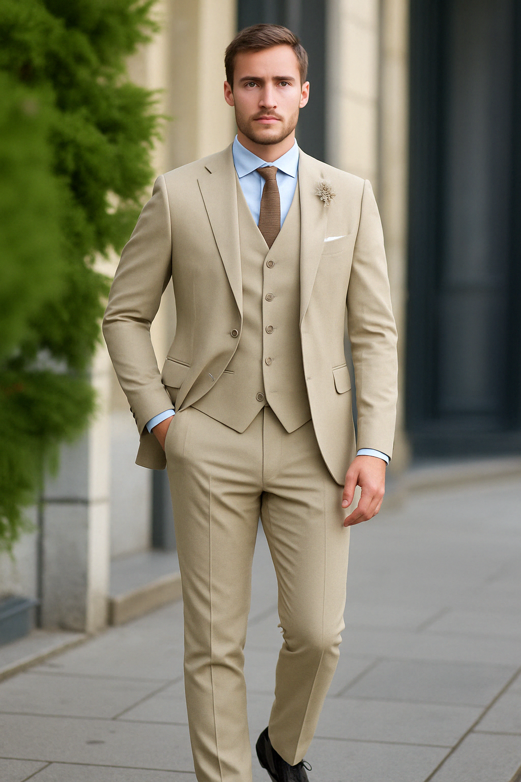 Sahari – Klassiek driedelig herenenpak met stijl en elegantie