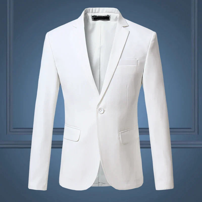 Sahari – Blazer clásico para hombre con corte slim para oficina y ocasiones festivas