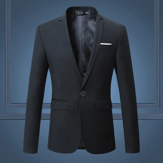 Sahari – Blazer clásico para hombre con corte slim para oficina y ocasiones festivas