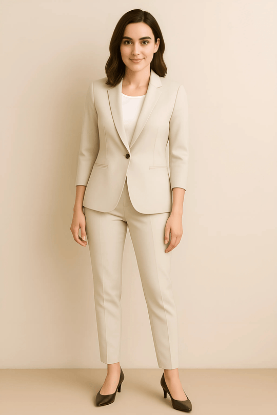 Sahari - Conjunto de blazer y pantalón para mujer | Entallado, elegante, versátil