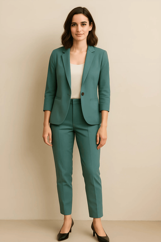 Sahari - Conjunto de blazer y pantalón para mujer | Entallado, elegante, versátil