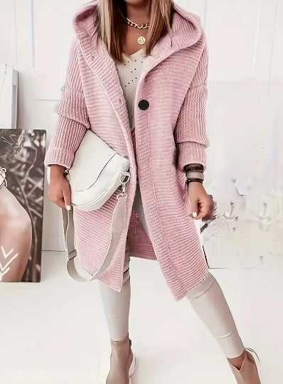 Sahari - Cardigan da donna | Cappuccio, stile casual