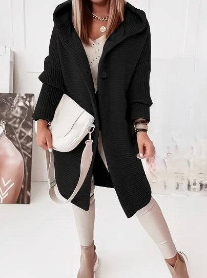 Sahari - Cardigan da donna | Cappuccio, stile casual