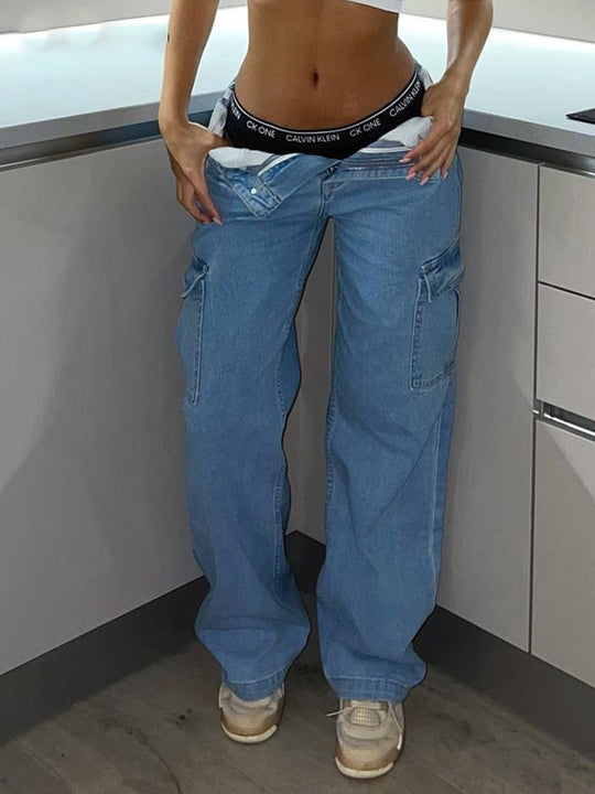 Sahari - Pantalones Cargo para Mujer | Cintura Alta, Corte Regular, Poliéster