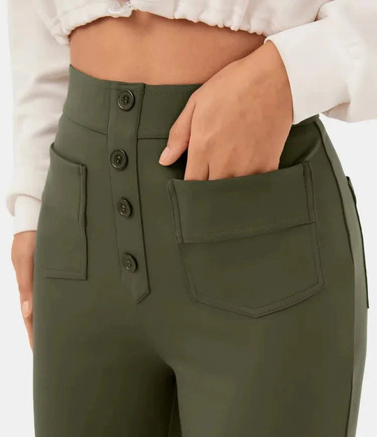 Sahari - Damen Hose | Hohe Taille, Elastisch, Komfortabel