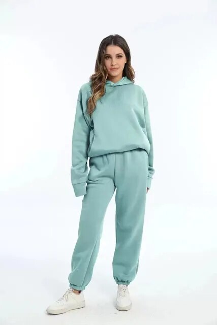 Sahari - Chándal para mujer | Sudadera con capucha y pantalón de chándal, comodidad de invierno