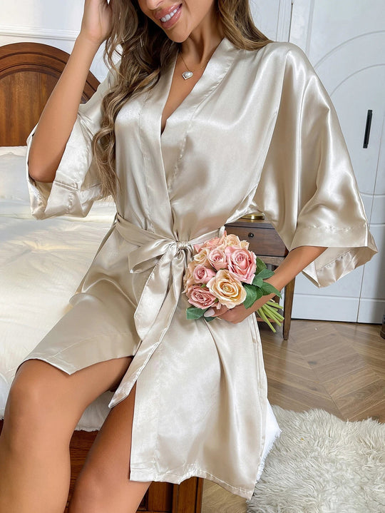 Sahari - Kimono da donna Accappatoio | Satin, Leggero, Elegante