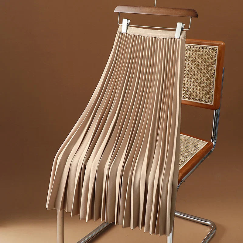 Sahari - Gonna Midi da Donna | Plissettata, Vita Elastica