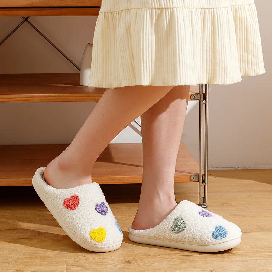 Sahari - Pantofole da donna | Calde, Antiscivolo, Motivo a cuore