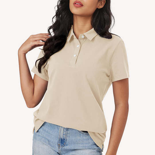 Sahari - Camiseta Polo para Mujer | Algodón, Corbata Clásica