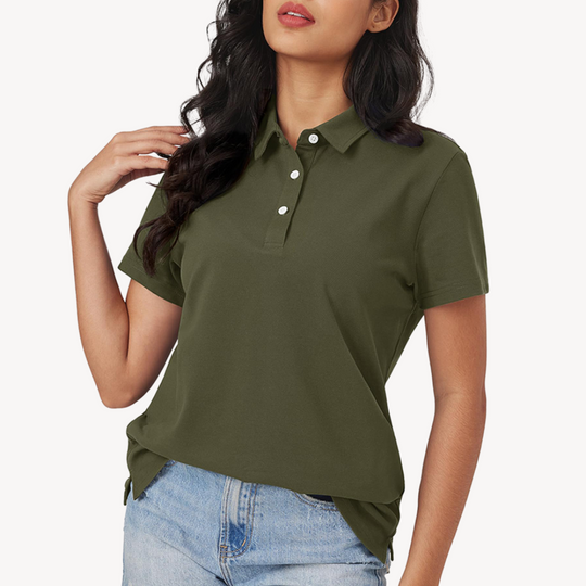 Sahari - Camiseta Polo para Mujer | Algodón, Corbata Clásica