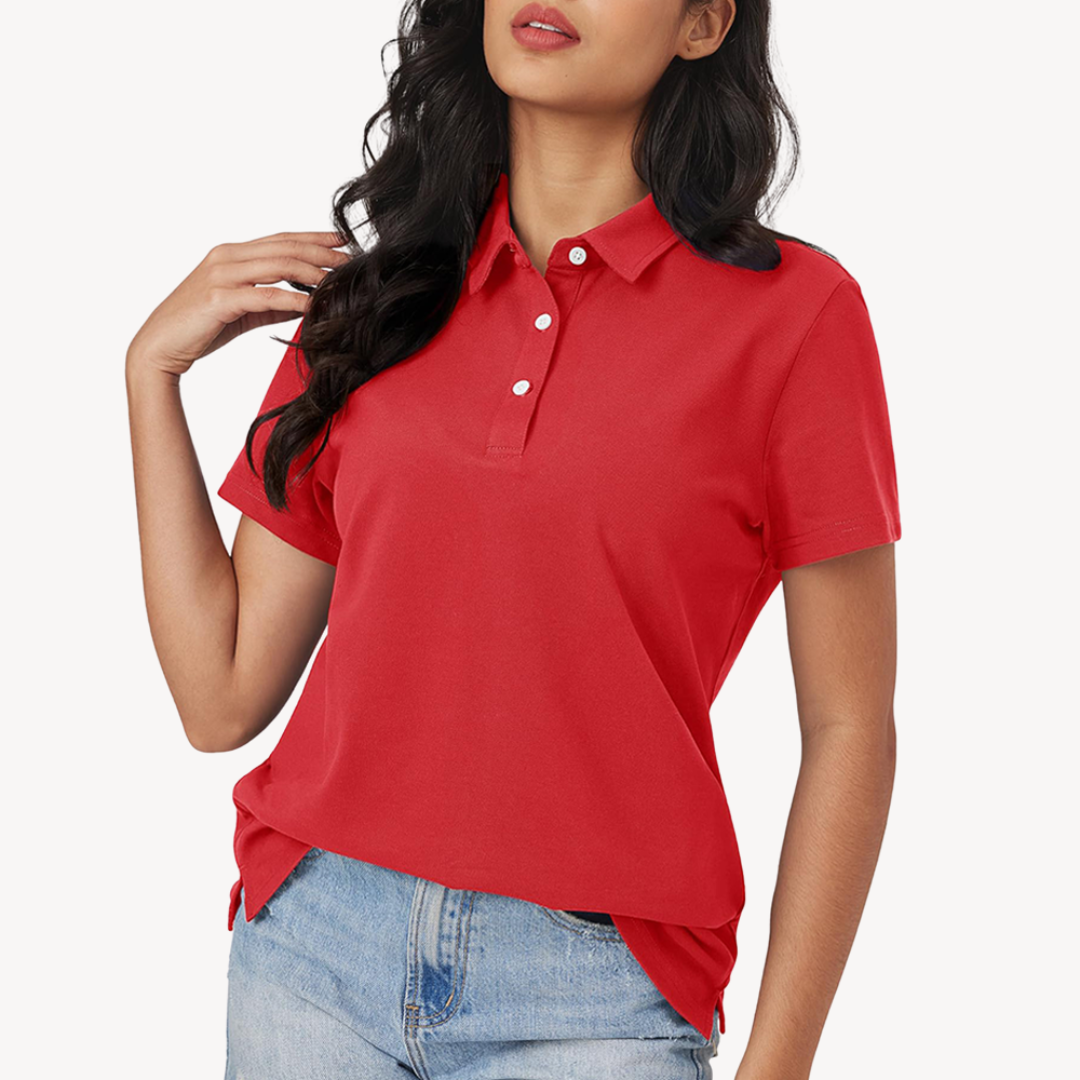 Sahari - Camiseta Polo para Mujer | Algodón, Corbata Clásica
