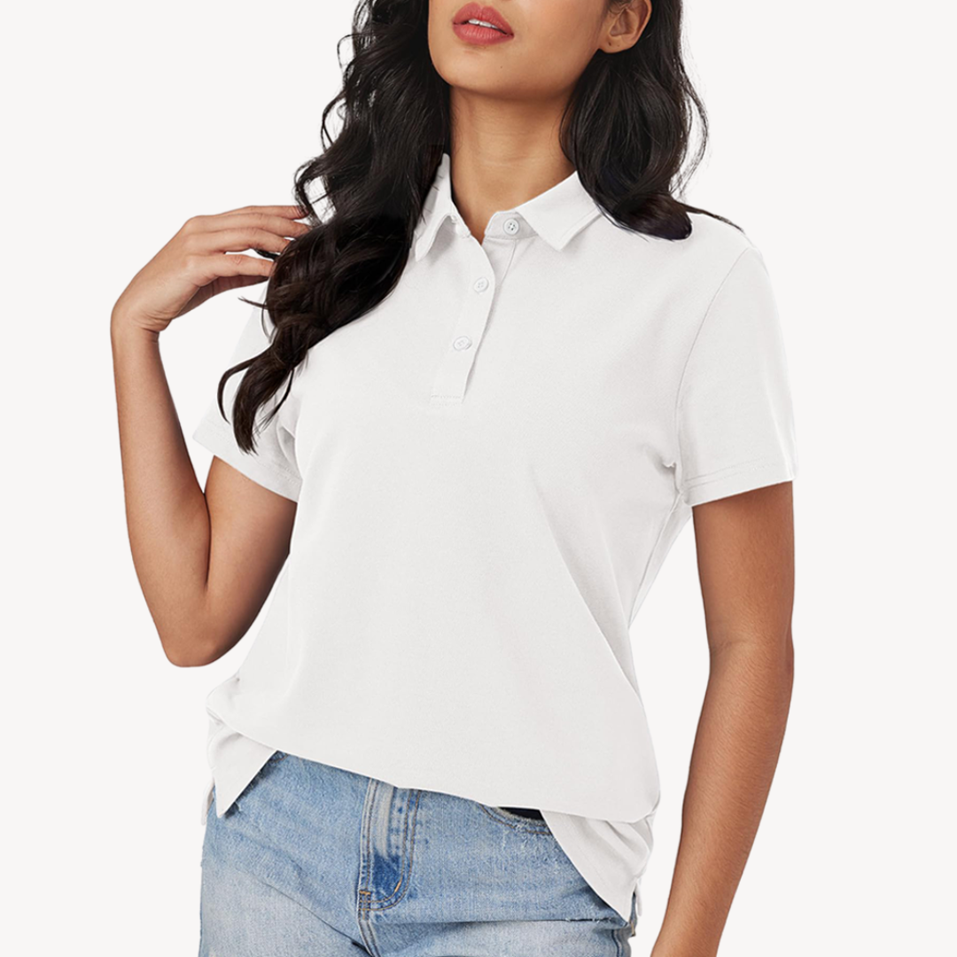 Sahari - Camiseta Polo para Mujer | Algodón, Corbata Clásica