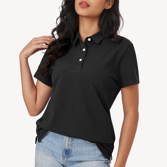 Sahari - Camiseta Polo para Mujer | Algodón, Corbata Clásica