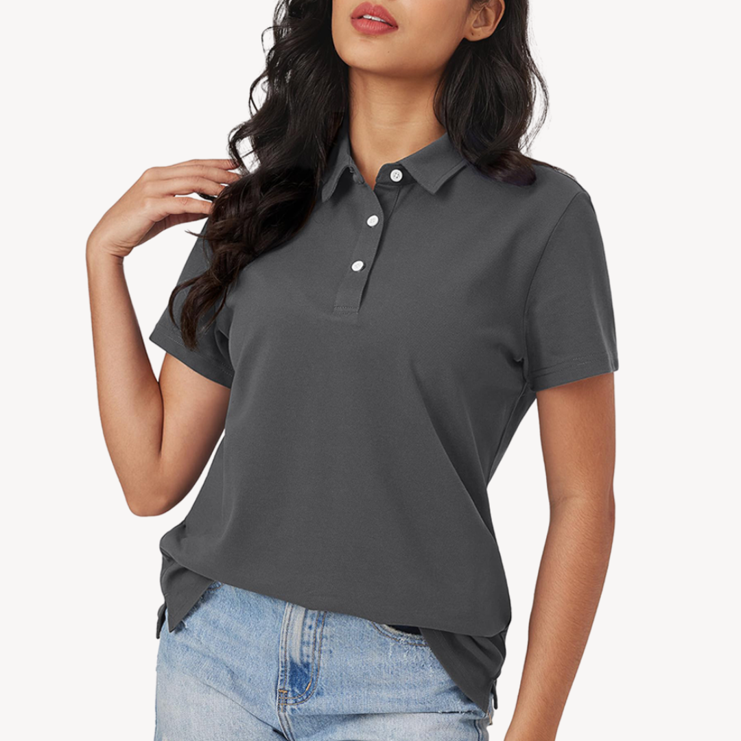 Sahari - Camiseta Polo para Mujer | Algodón, Corbata Clásica