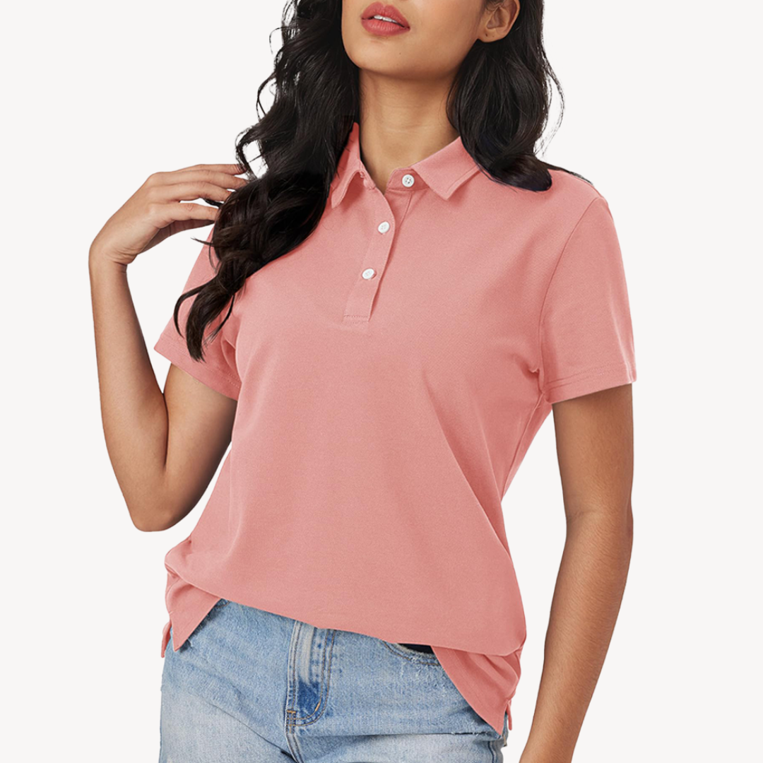 Sahari - Camiseta Polo para Mujer | Algodón, Corbata Clásica