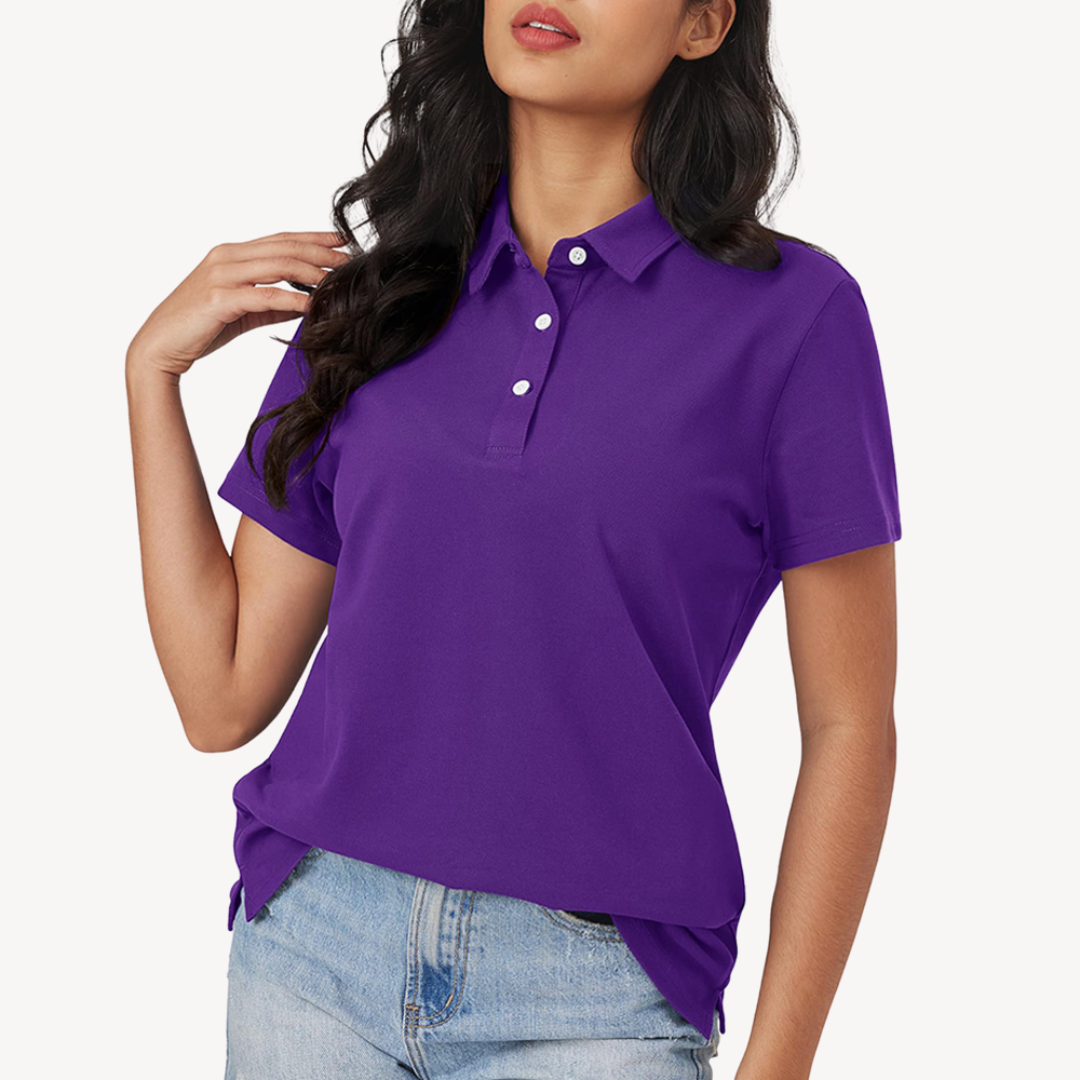 Sahari - Camiseta Polo para Mujer | Algodón, Corbata Clásica