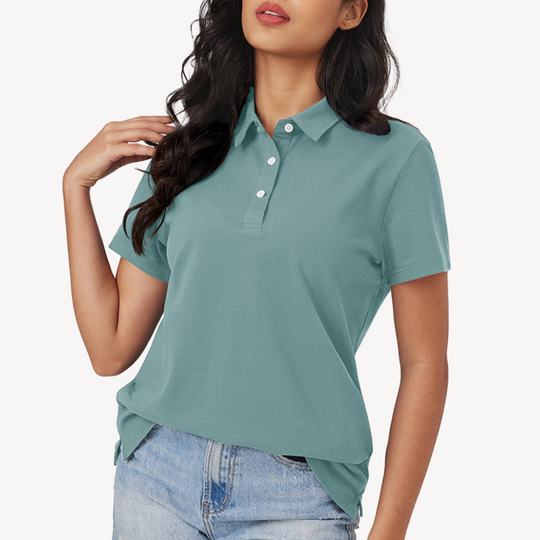 Sahari - Camiseta Polo para Mujer | Algodón, Corbata Clásica