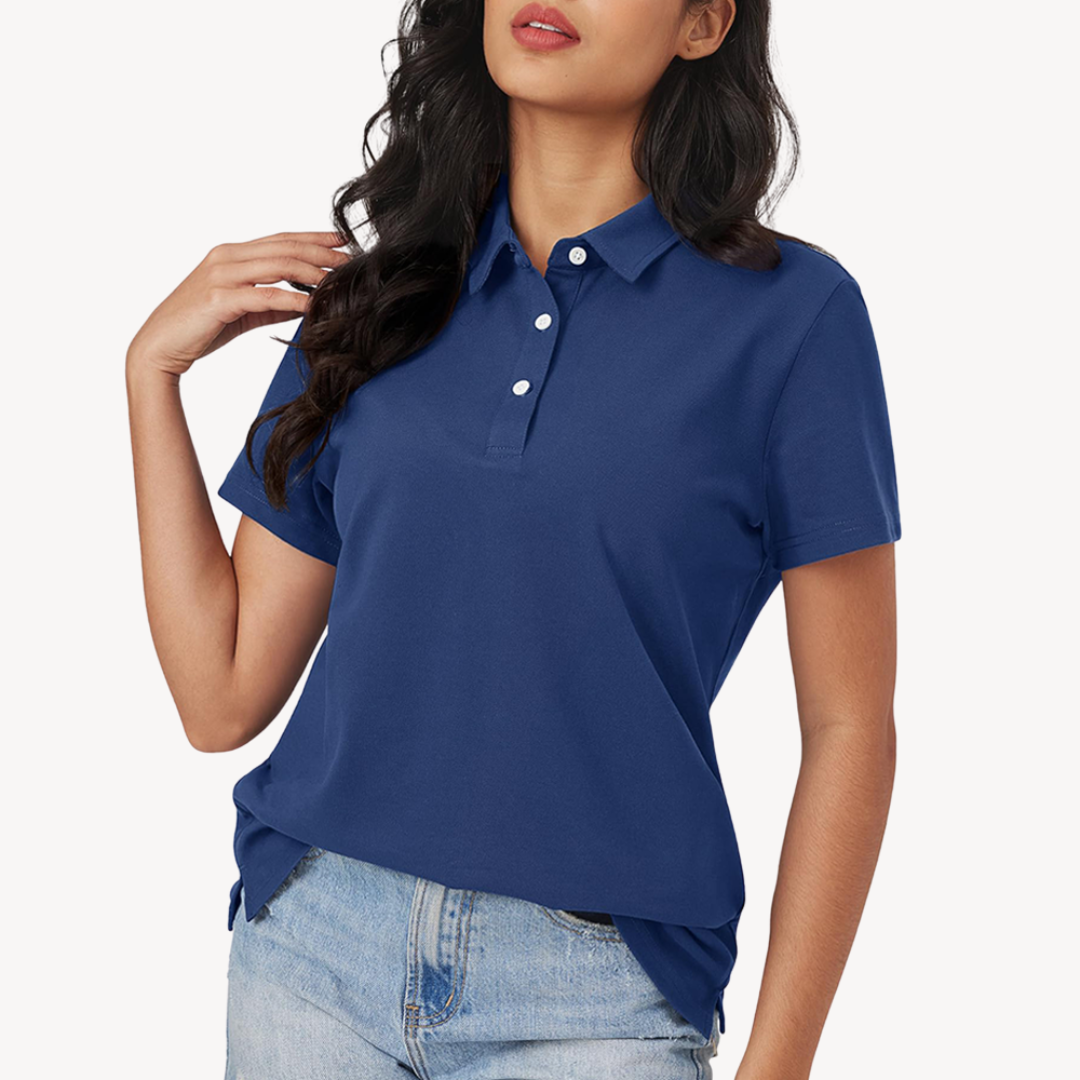 Sahari - Camiseta Polo para Mujer | Algodón, Corbata Clásica