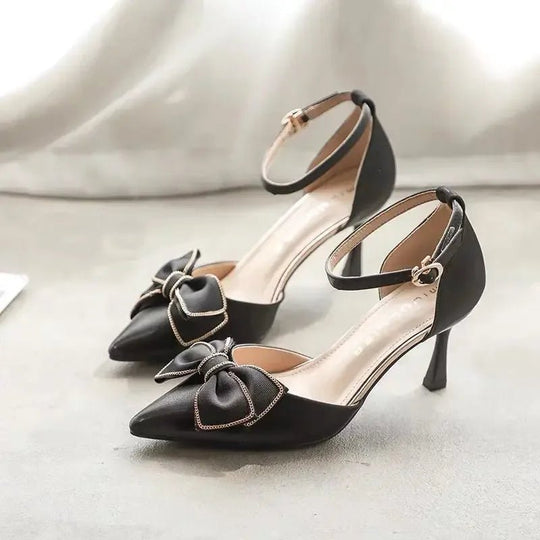 Sahari - Zapatos de tacón para mujer | Elegante detalle de lazo, versátiles