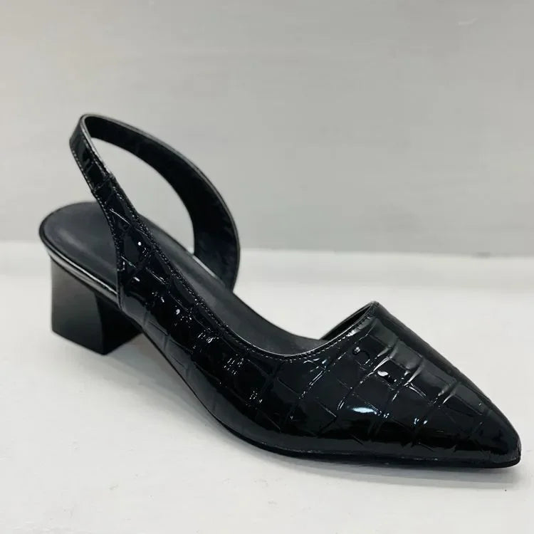 Sahari - Scarpe con tacco da donna | Ortopediche, design coccodrillo, confortevoli