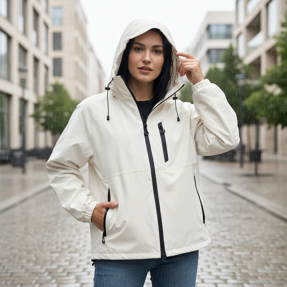 Damen Regenjacke | Winddicht, Mit Kapuze, Modernes Design - 2