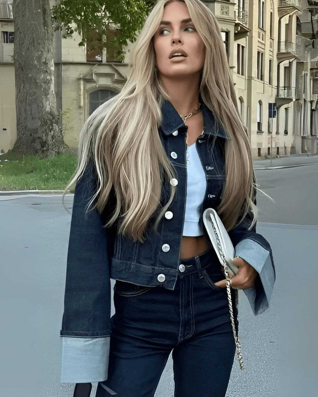 Sahari - Damen Tweedeliges Set | Denim, Stilvoll, Bequem