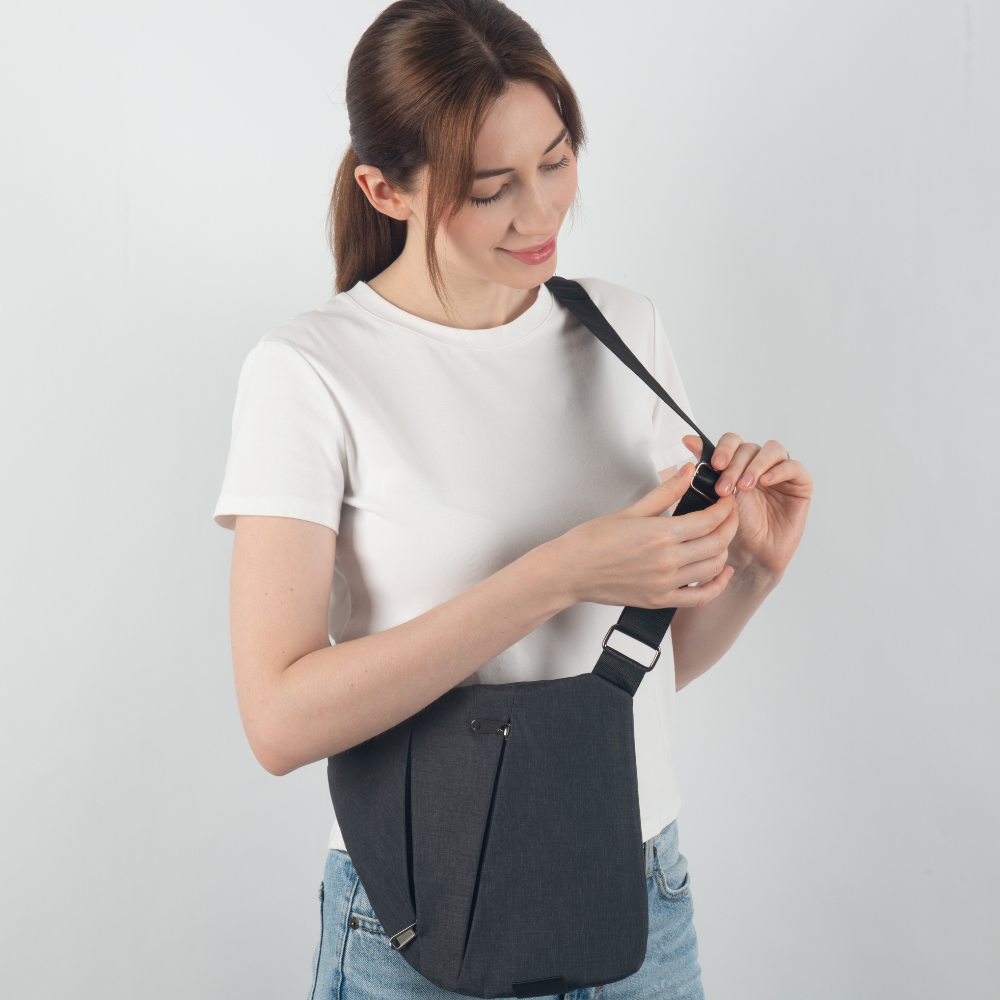 Sahari - Bolso bandolera para mujer | Protección RFID, resistente al agua, resistente a cortes