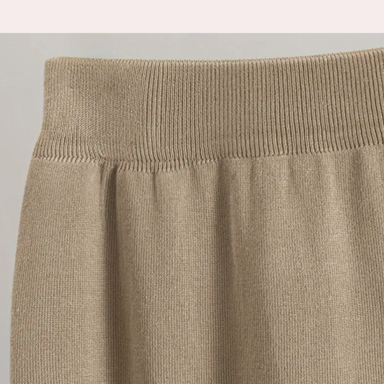 Sahari - Conjunto de dos piezas para mujer | Mezcla suave de lana, minimalista