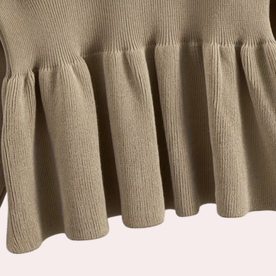 Sahari - Conjunto de dos piezas para mujer | Mezcla suave de lana, minimalista