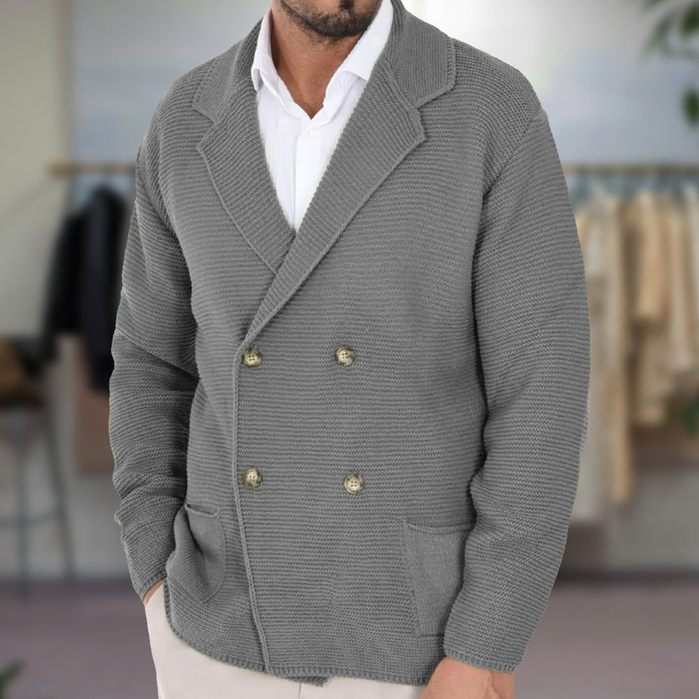 Sahari - Herren Cardigan | Doppelreiher, Blazerstil
