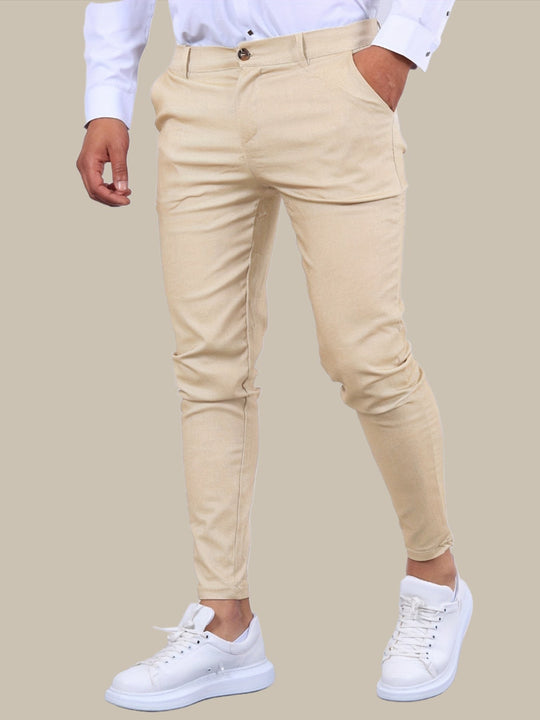 Sahari - Heren Chino Broek | Slim-Fit, Hoogwaardige Katoenmengeling, Veelzijdig