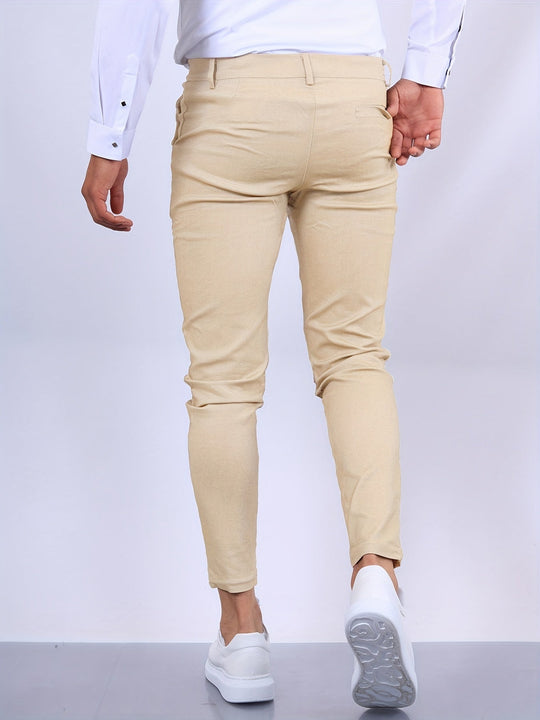 Sahari - Heren Chino Broek | Slim-Fit, Hoogwaardige Katoenmengeling, Veelzijdig