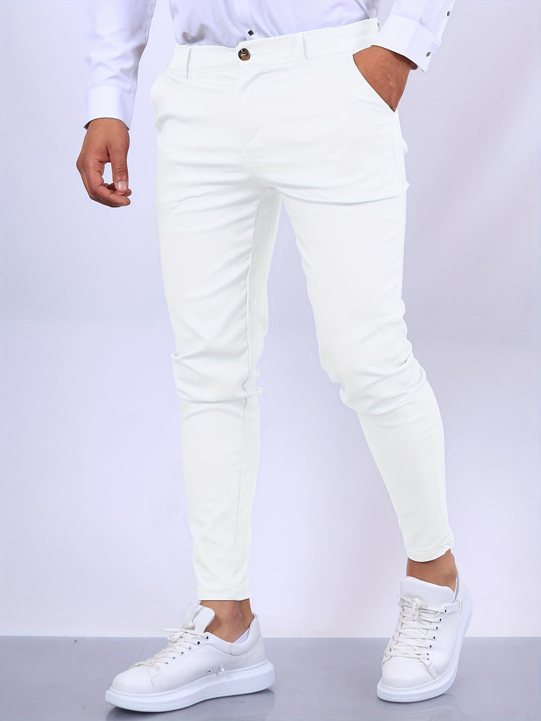 Sahari - Heren Chino Broek | Slim-Fit, Hoogwaardige Katoenmengeling, Veelzijdig