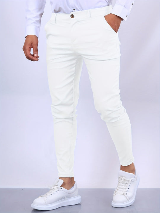 Sahari - Heren Chino Broek | Slim-Fit, Hoogwaardige Katoenmengeling, Veelzijdig