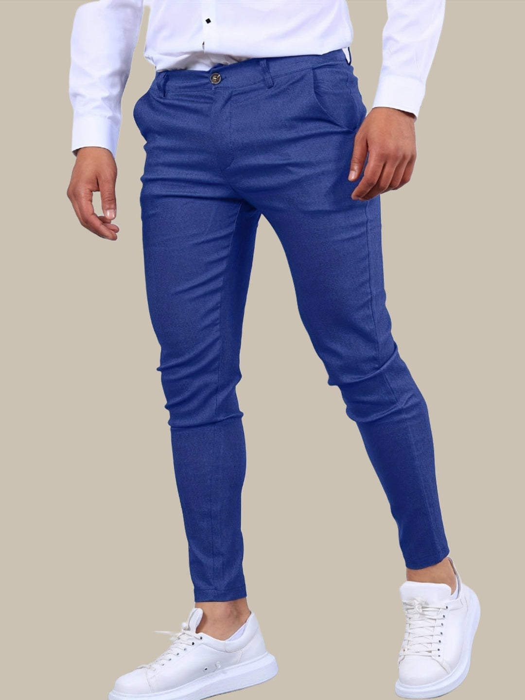 Sahari - Heren Chino Broek | Slim-Fit, Hoogwaardige Katoenmengeling, Veelzijdig