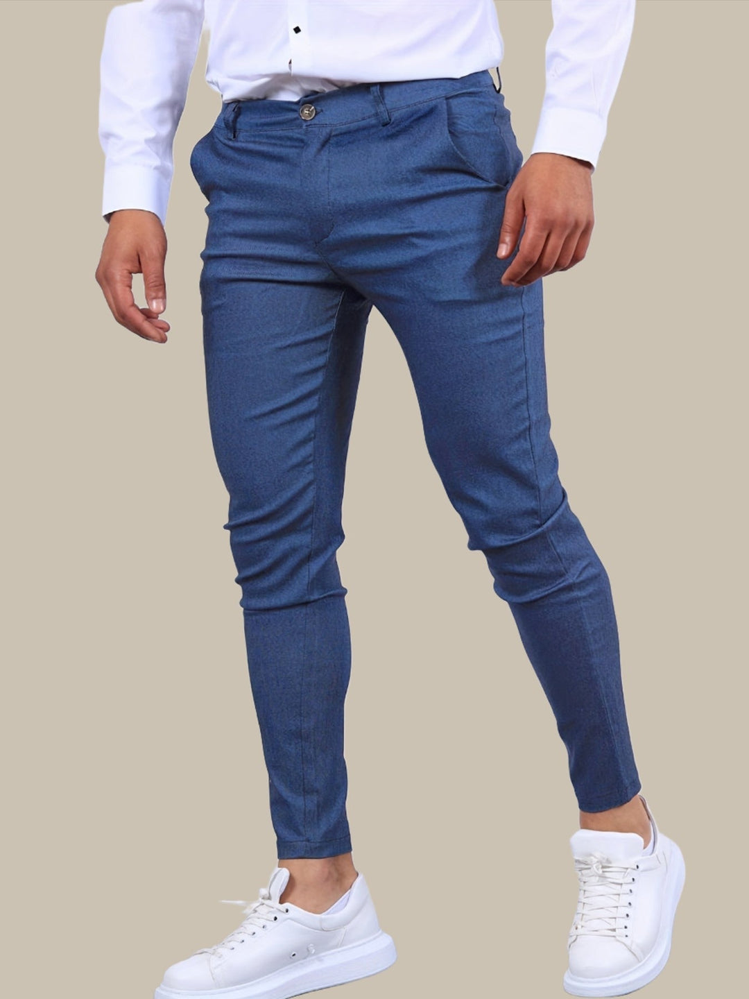 Sahari - Heren Chino Broek | Slim-Fit, Hoogwaardige Katoenmengeling, Veelzijdig