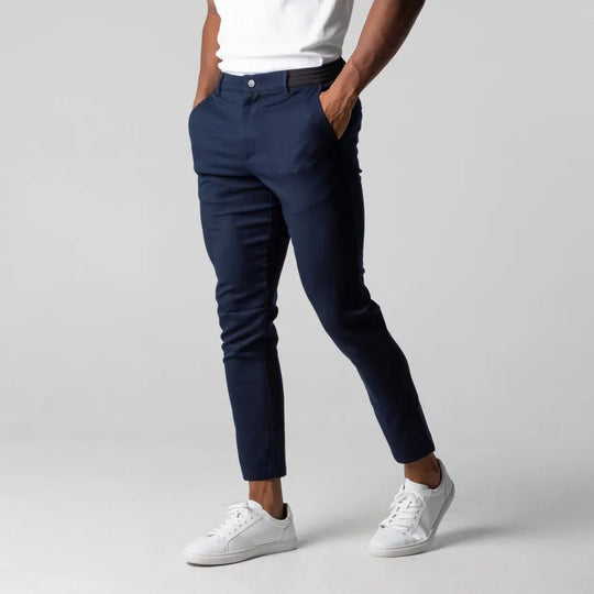 Sahari - Pantalones chinos para hombre | Ajuste slim, tela elástica, versátil