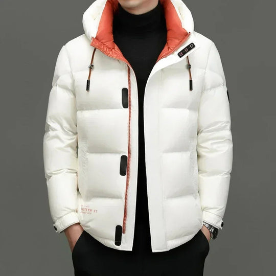 Sahari - Herren Daunenjacke | Klassischer Stil, Mit Kapuze