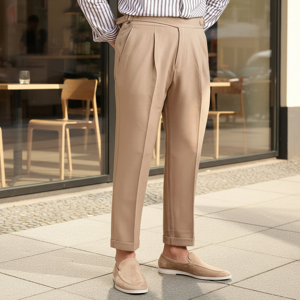 Herren Chino Hose | Geplisster Schnitt, Bequeme Passform - 2