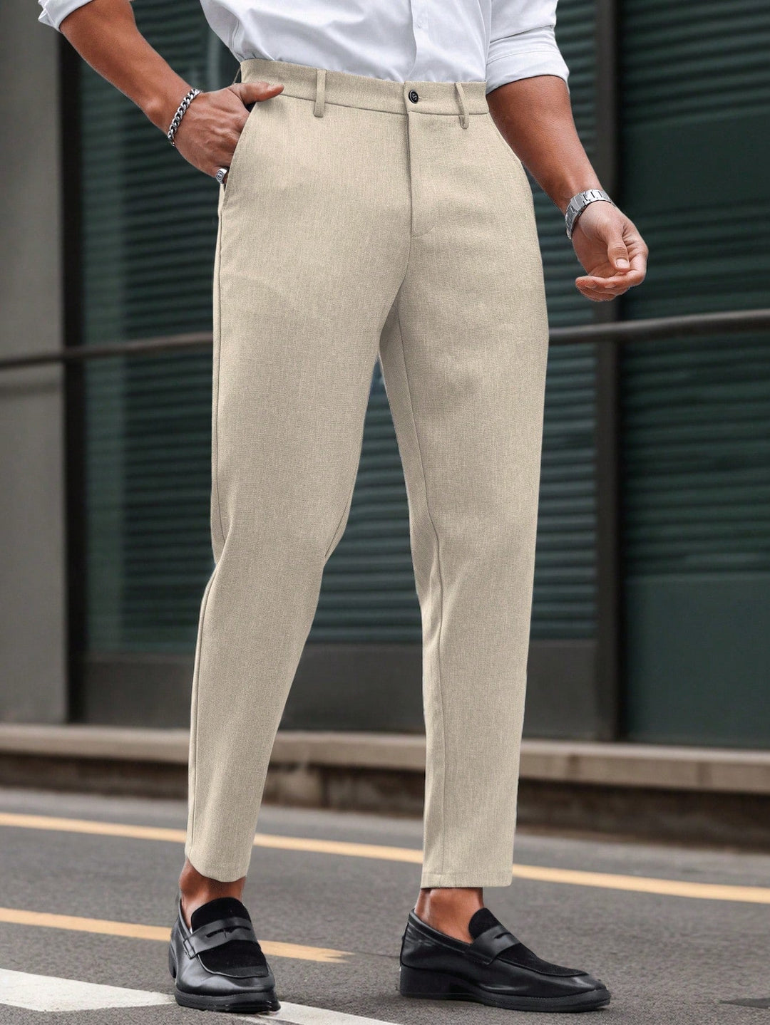 Sahari - Herenbroek | Hoge Taille, Slim-Fit, Elegante Pasvorm