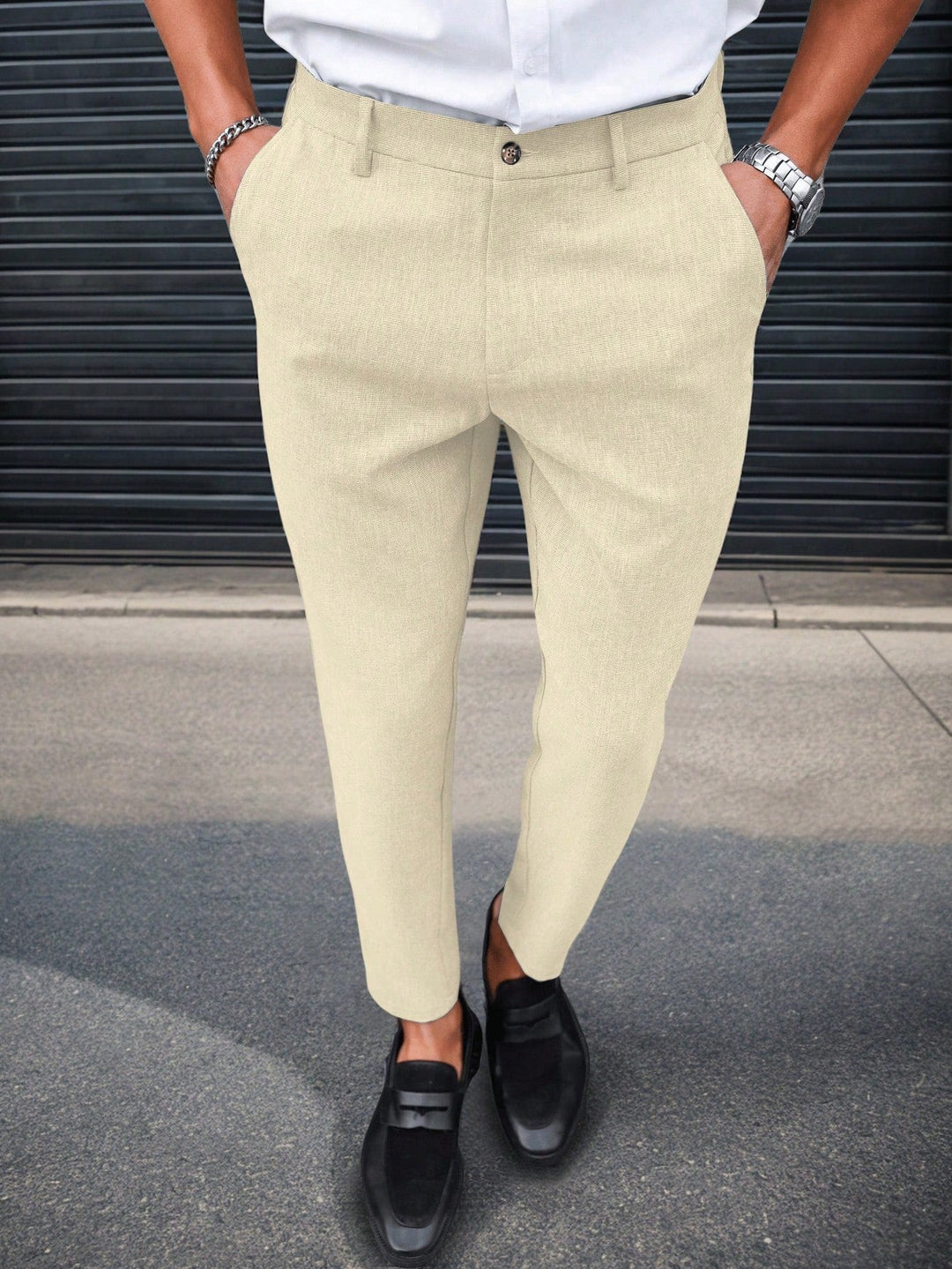 Sahari - Herenbroek | Hoge Taille, Slim-Fit, Elegante Pasvorm