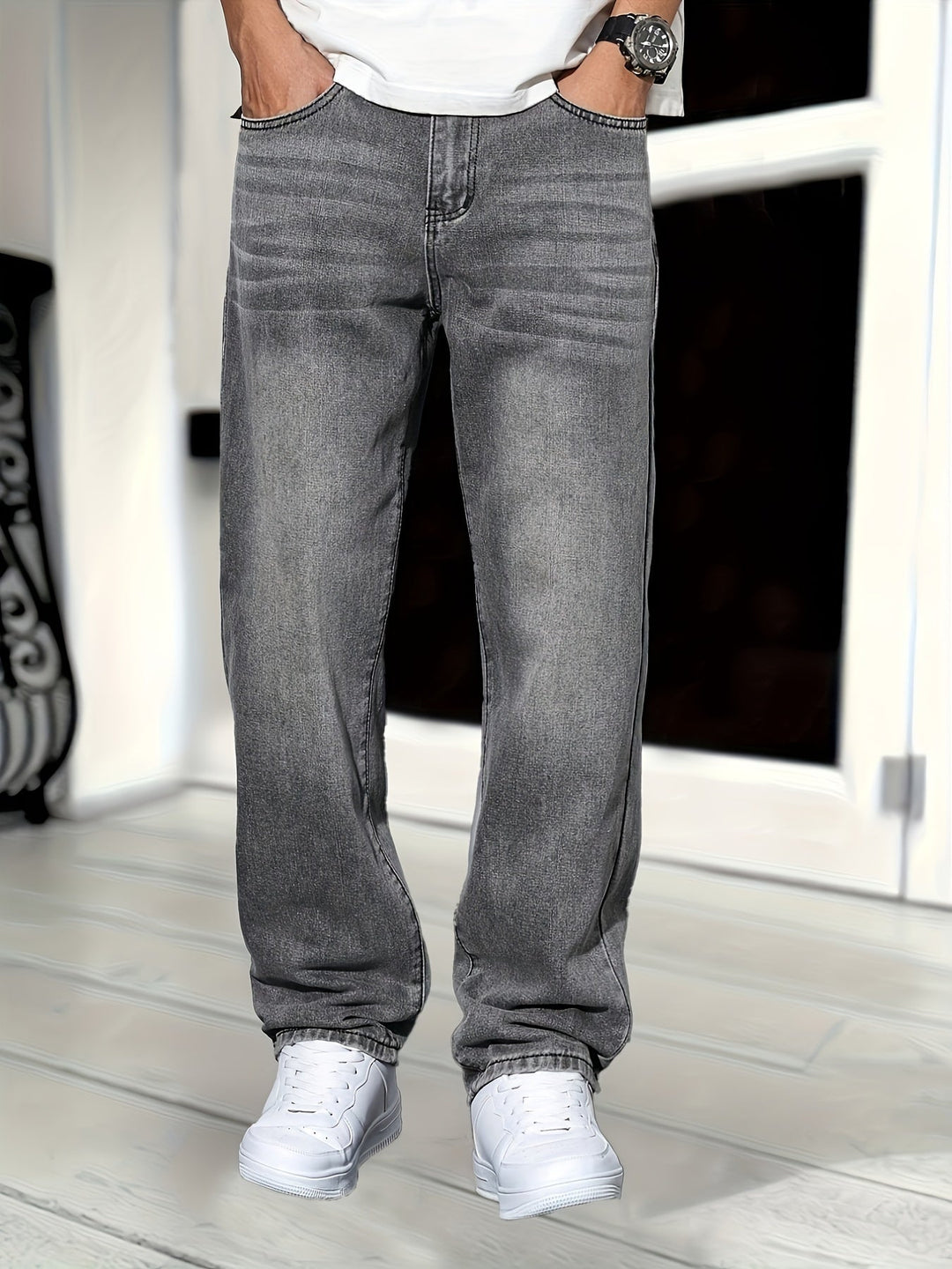 Sahari - Jeans para hombre | Corte recto, denim de alta calidad