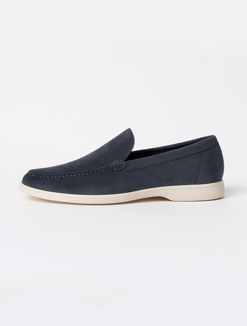 Sahari - Heren Loafers | Suède, Witte Zool, Modern
