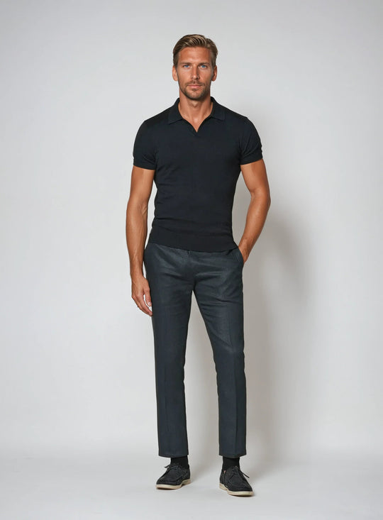 Sahari - Polo da uomo | Senza bottoni, moderno, cotone