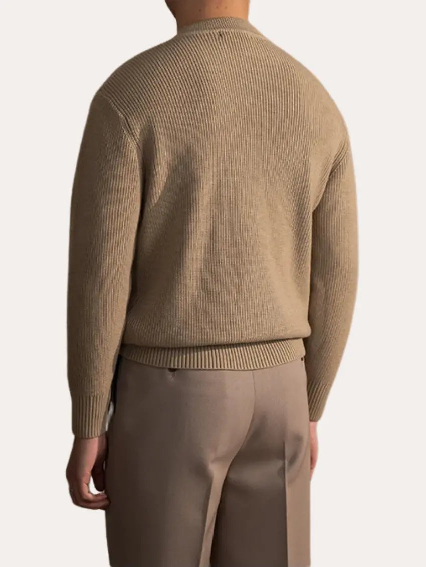 Sahari - Herren Pullover | Gerippt, O-Hals, Atmungsaktives Material