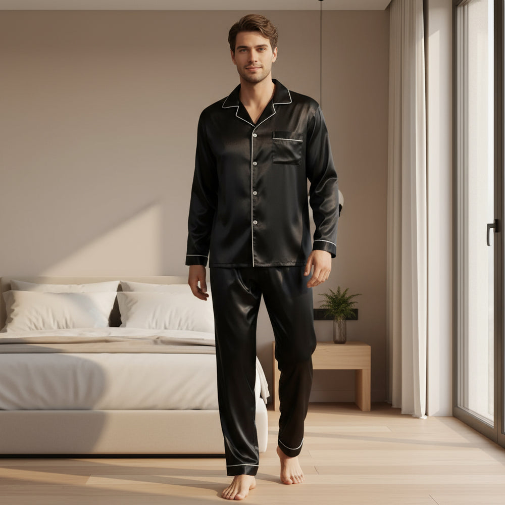 Herren Pyjama Set | Bequeme Passform, Elegantes Design - 2